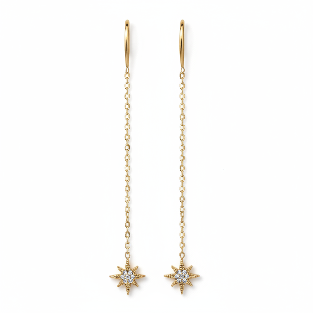 BO Tía, boucles d'oreilles en acier inoxydable doré Peach Banana