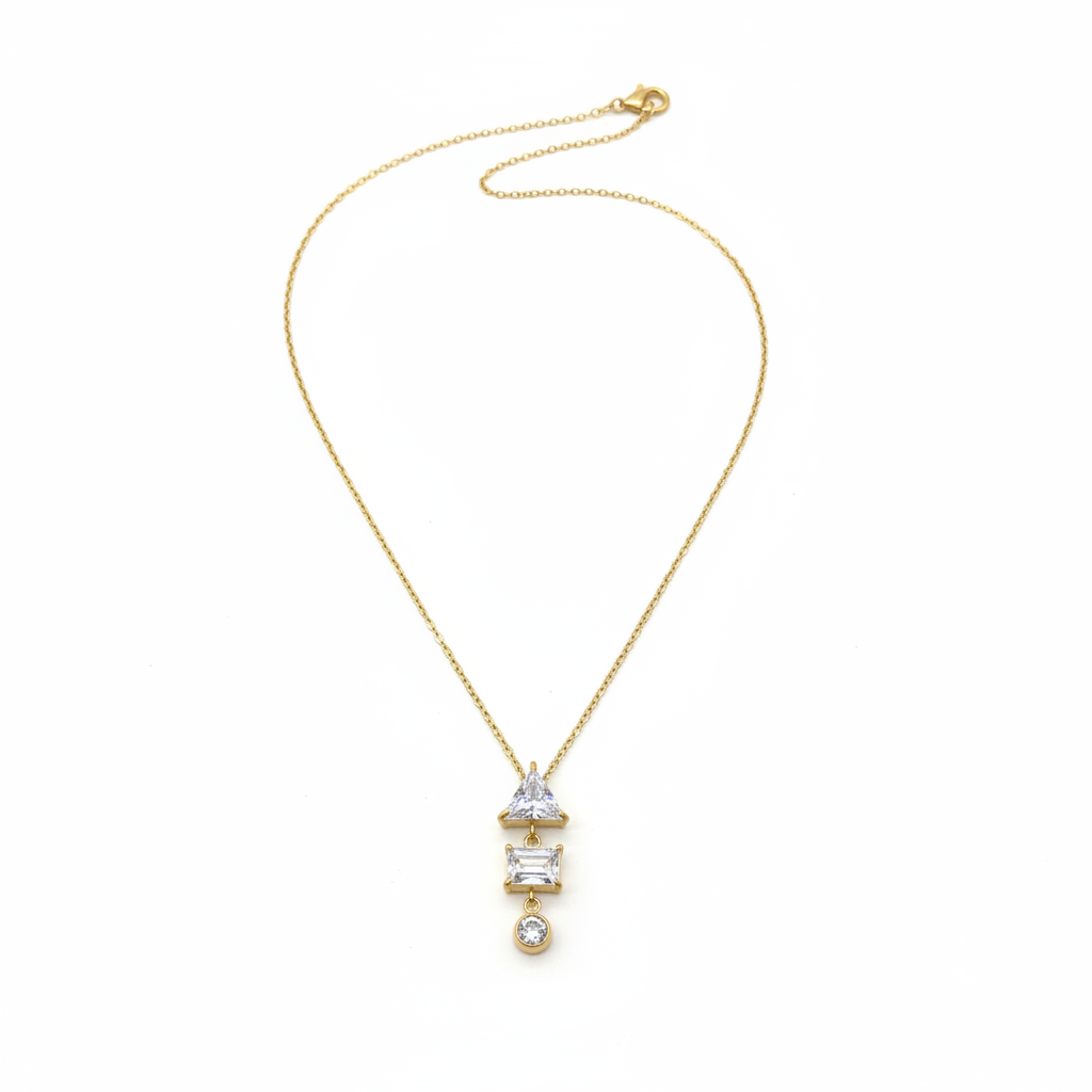 Collier Avy, collier en acier inoxydable doré Peach Banana