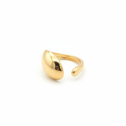 Bague Eva progression bombée dorée