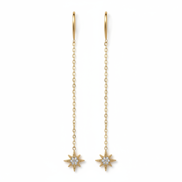 BO Tía, boucles d'oreilles en acier inoxydable doré Peach Banana