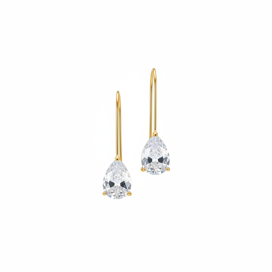 Boucles d'oreilles goutte cristal