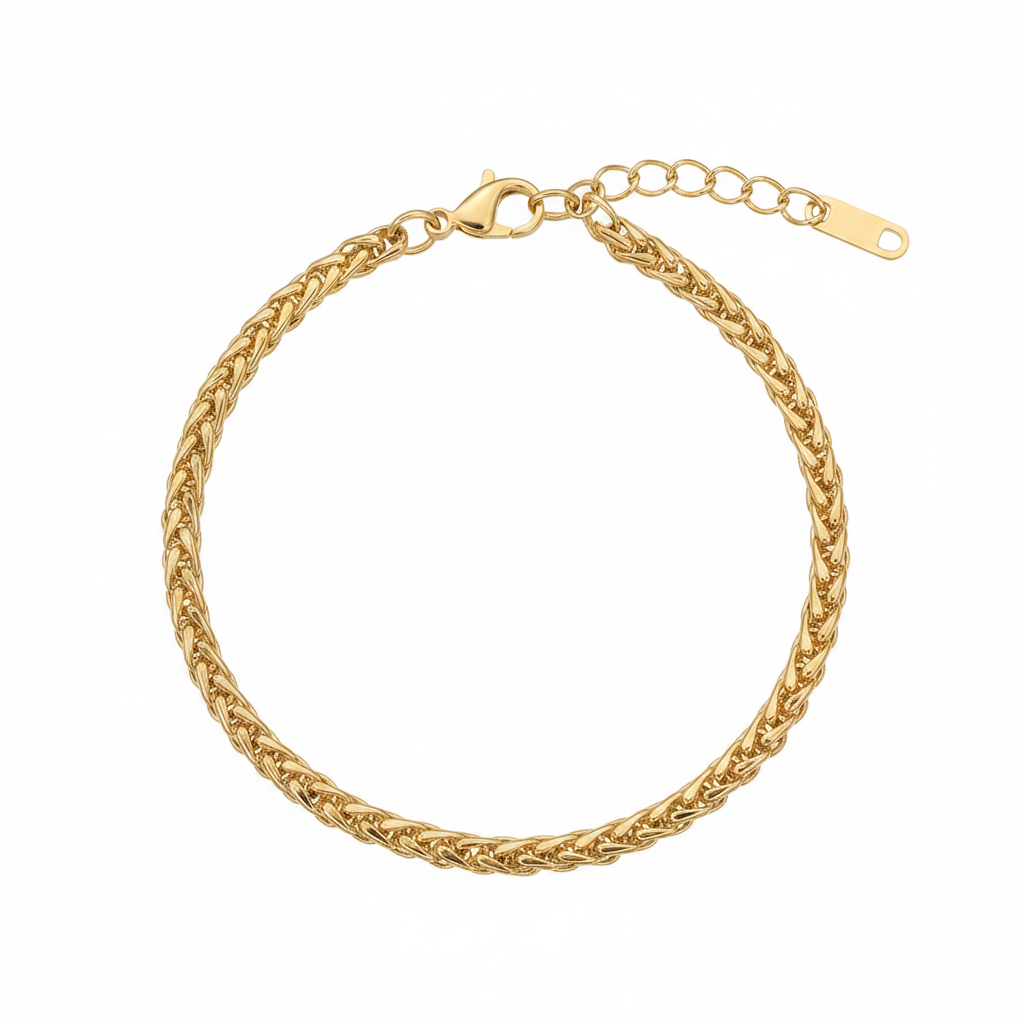 Bracelet Cody, bracelet en acier inoxydable doré Peach Banana