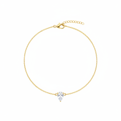 Bracelet Diamond poire fond blanc