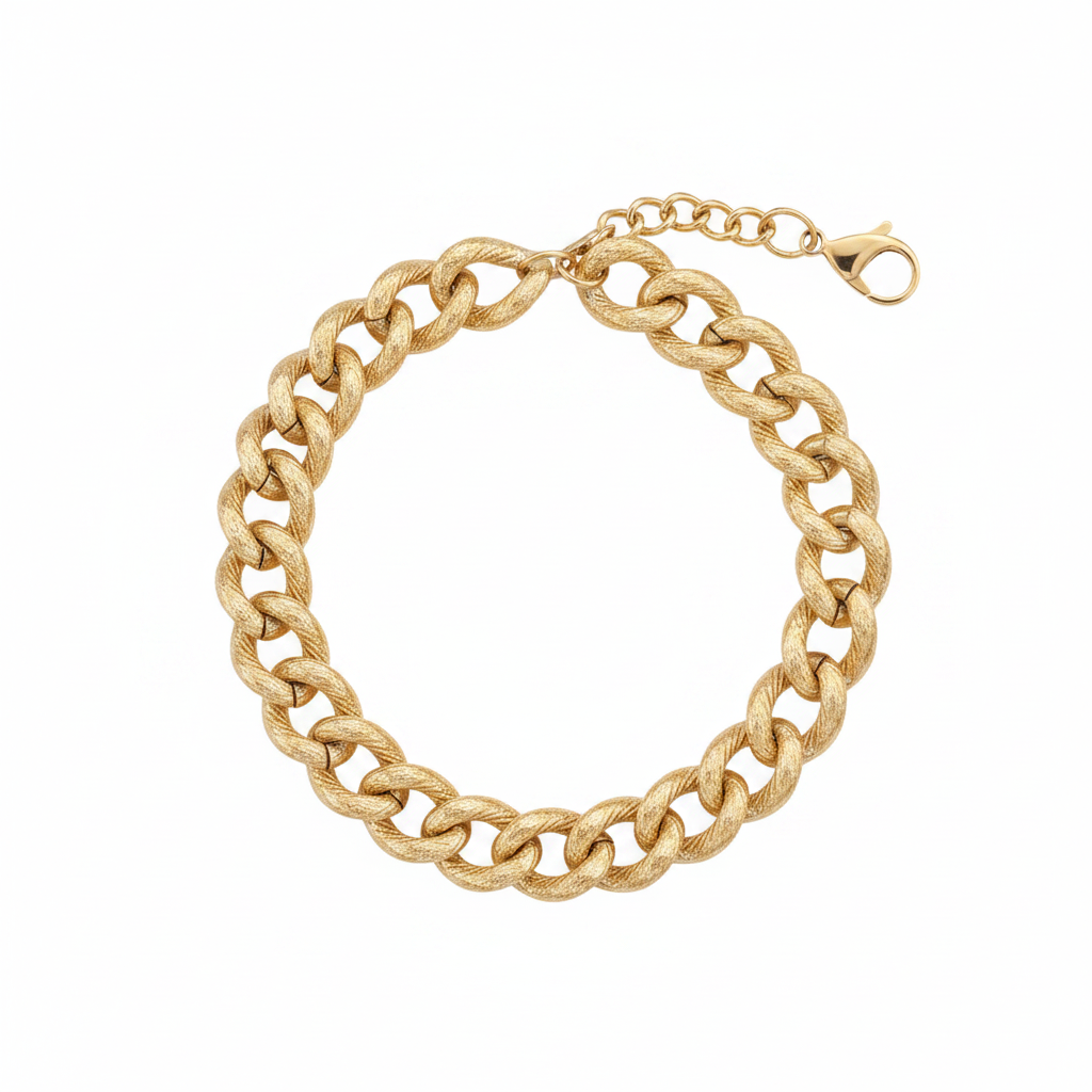 Bracelet Line, bracelet en acier inoxydable doré Peach Banana