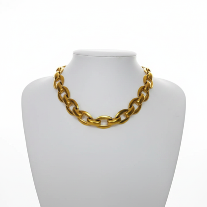 Collier Beatriz, collier en acier inoxydable doré Peach Banana – vue 2