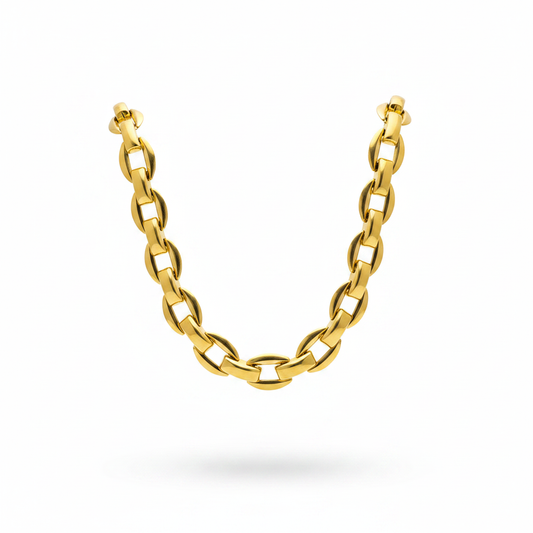 Collier chaîne dorée sans buste