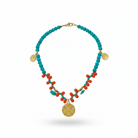 Collier Espanola fond blanc