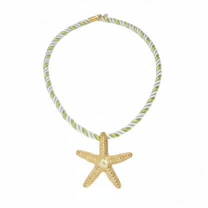 Colliers Ocean Drive, collier en acier inoxydable doré Peach Banana