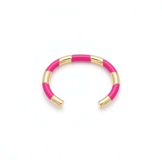 Jonc Candy Fushia fond blanc