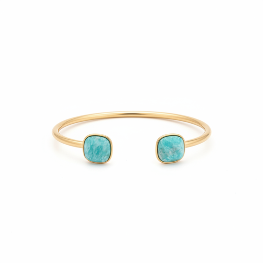 Jonc Valencia Turquoise fond blanc
