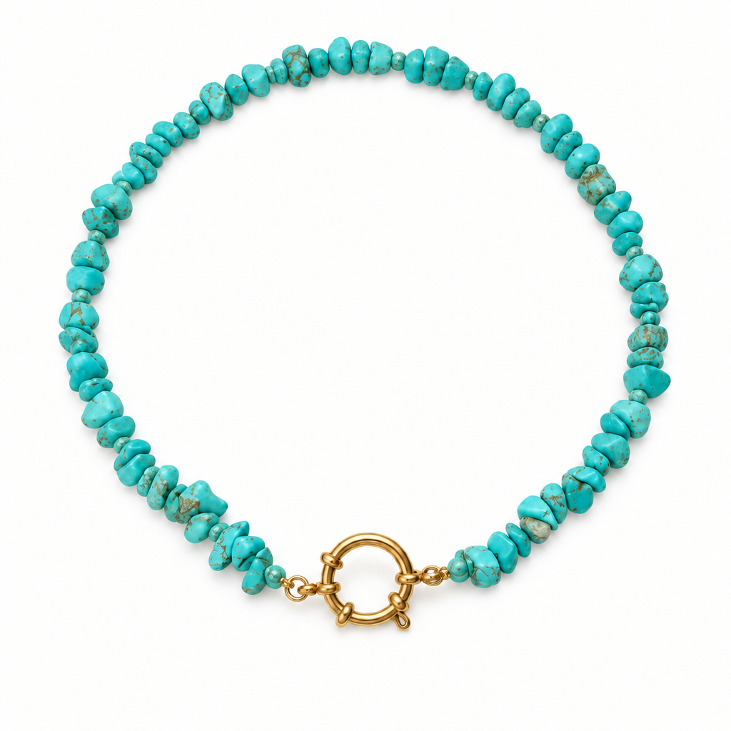 Premier collier corrigé sur fond blanc