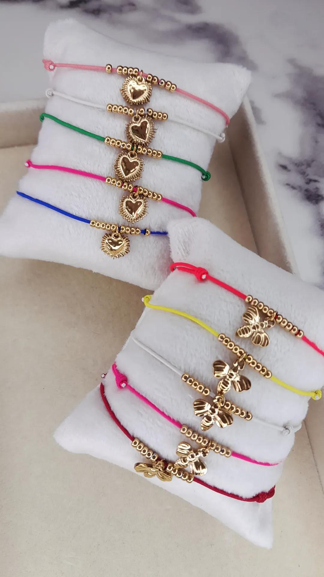 Les bracelets Sunny, bracelet en acier inoxydable doré Peach Banana – vue 3