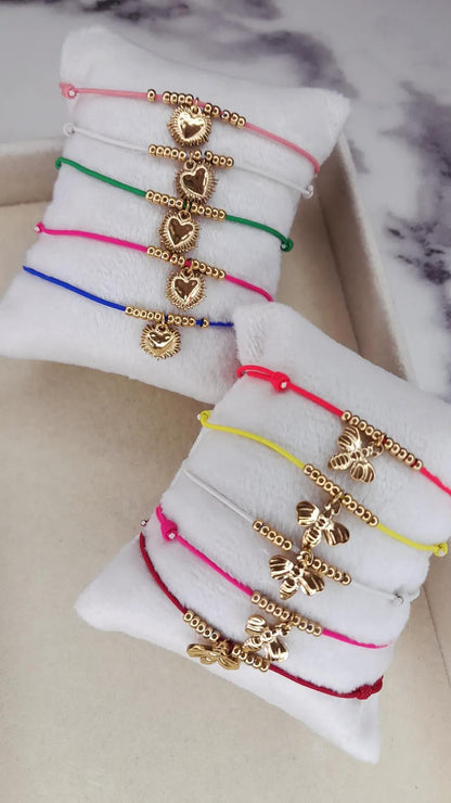 Les bracelets Sunny, bracelet en acier inoxydable doré Peach Banana – vue 3