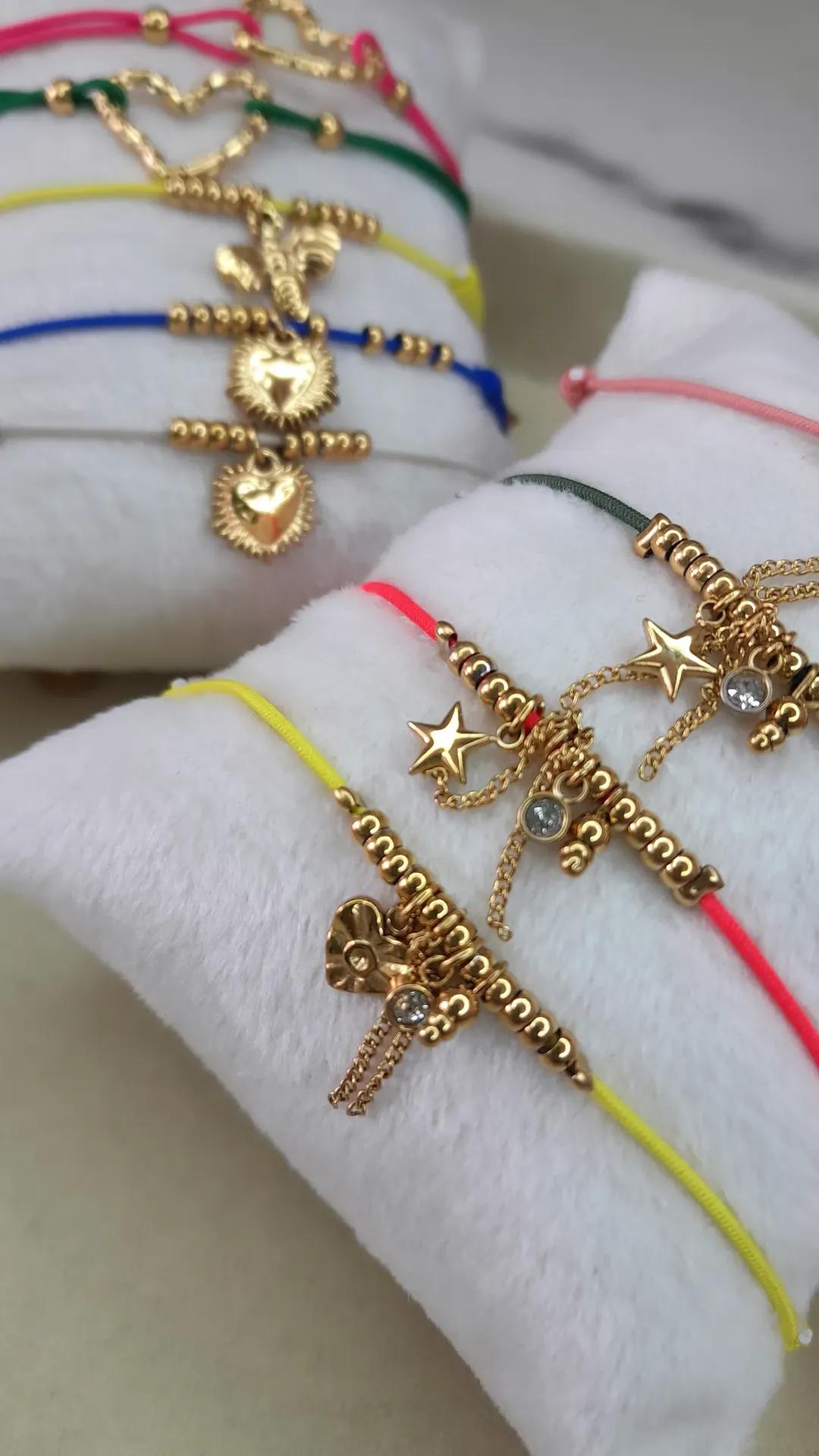 Les bracelets Sunny, bracelet en acier inoxydable doré Peach Banana