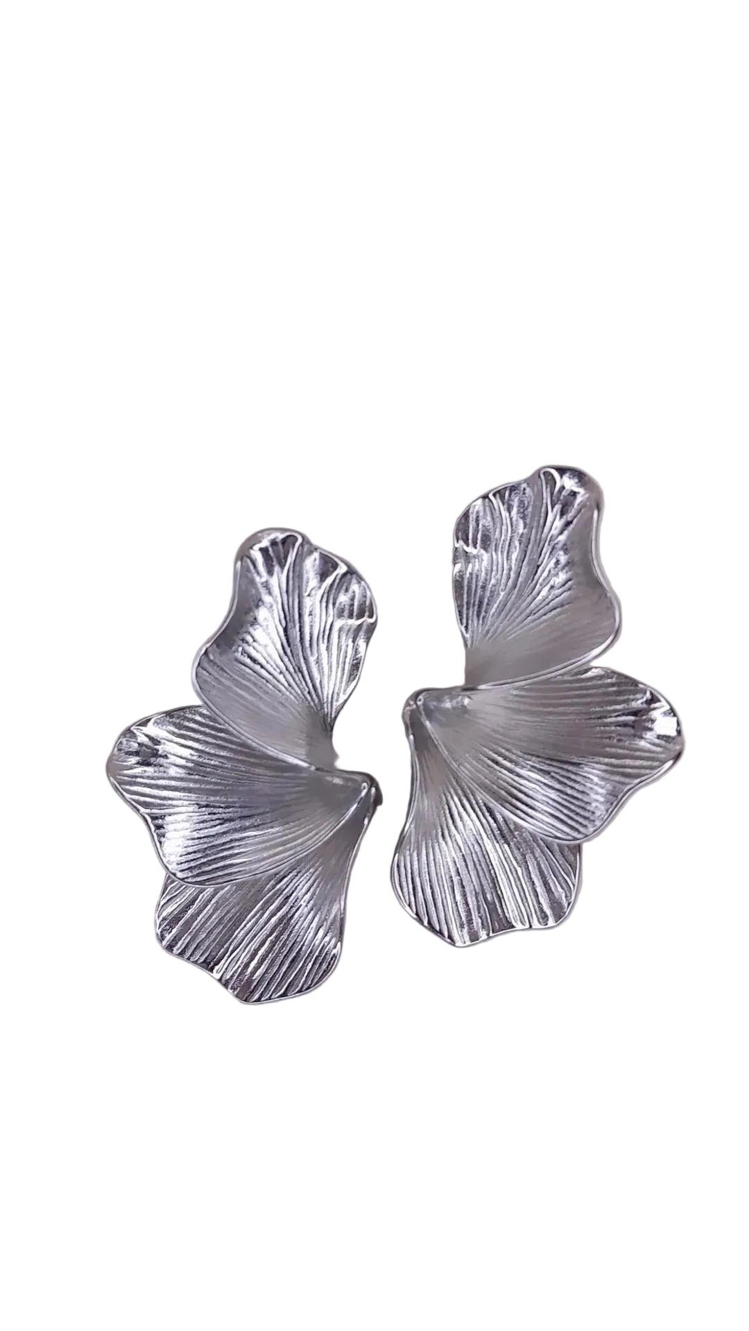 BO Kylie, boucles d'oreilles en acier inoxydable doré Peach Banana – vue 2