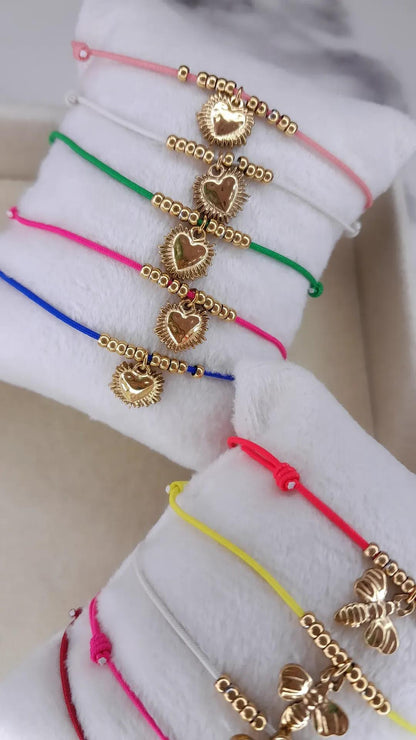 Les bracelets Sunny, bracelet en acier inoxydable doré Peach Banana – vue 5